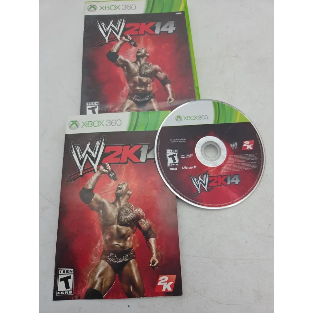 WWE 2K14 (Microsoft Xbox 360, 2013) CIB Complete w/ Manual - TESTED WORKING
